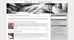 Desktop Screenshot of ecole-et-formation.com
