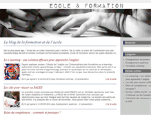 Tablet Screenshot of ecole-et-formation.com